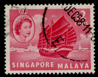 singapore-qeii-sg45-12c-rose-carmine-fine-used
