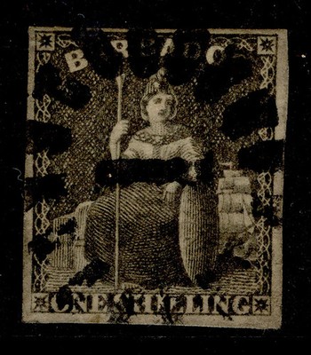 barbados-qv-sg12-1s-brown-black-fine-used-cat-120