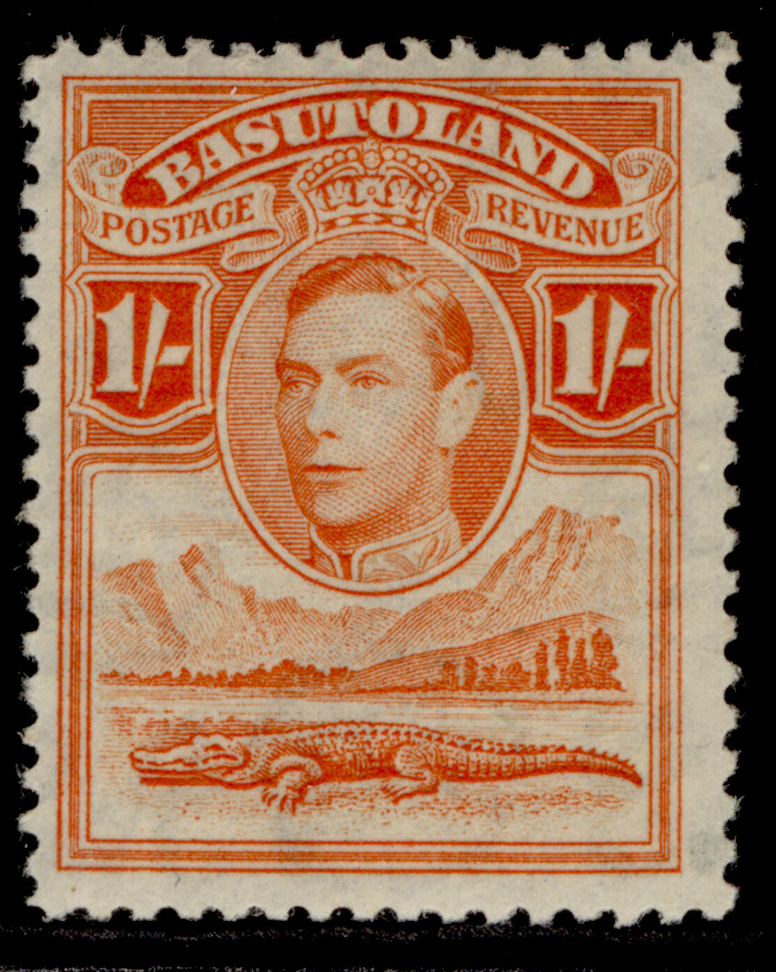 basutoland-gvi-sg25-1s-red-orange-lh-mint