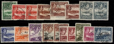 antigua-gvi-sg98-109-1938-complete-set-fine-used-cat-210-incs-all-shades