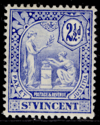 st-vincent-edvii-sg97-2d-blue-m-mint-cat-42