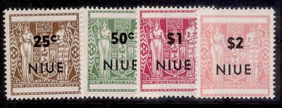 new-zealand-niue-qeii-sg135-138-1967-decimal-currency-set-nh-mint