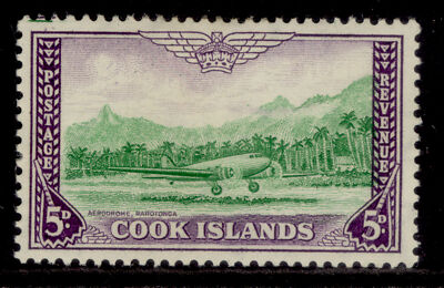 cook-islands-gvi-sg154-5d-emerald-green-violet-m-mint