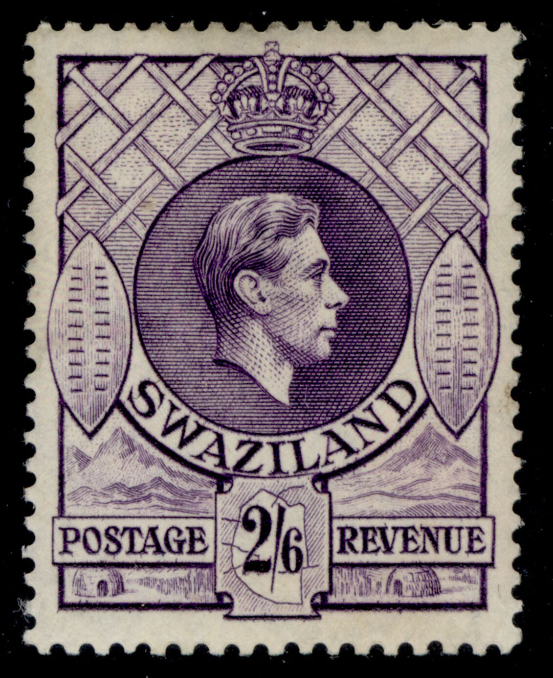 swaziland-gvi-sg36a-2s-6d-bright-violet-m-mint-cat-32