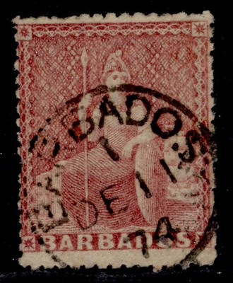 barbados-qv-sg59-4d-dull-rose-red-fine-used-cat-250-cds