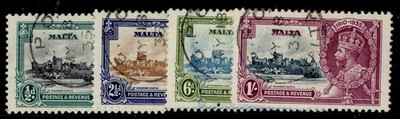 malta-gv-sg210-213-1935-silver-jubilee-set-m-mint-cat-45-cds-pmks