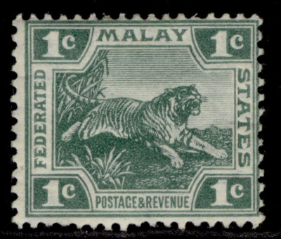 malaysia-federated-malay-edvii-sg29-1c-green-m-mint-cat-17-die-ii