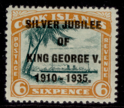 cook-islands-gv-sg115-6d-green-orange-m-mint-cat-10