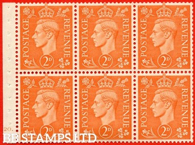 sg-488e-qb30-2d-pale-orange-a-mounted-mint-complete-pane-of-6-cylind-b68546