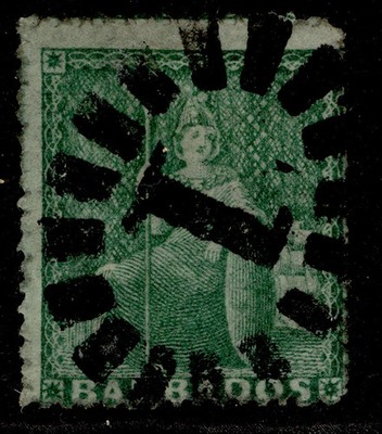 barbados-qv-sg21-d-green-used-cat-40