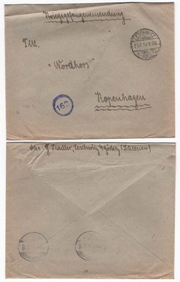 germany-1918-ww1-cover-leschwitz-concentration-camp-to-red-cross-copenhagen