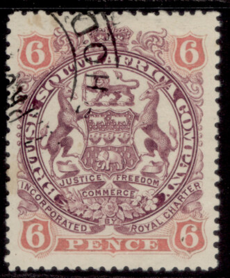 rhodesia-qv-sg71-6d-dull-purple-pink-fine-used