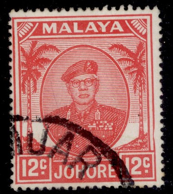 malaysia-johore-qeii-sg139a-12c-scarlet-fine-used-cat-12