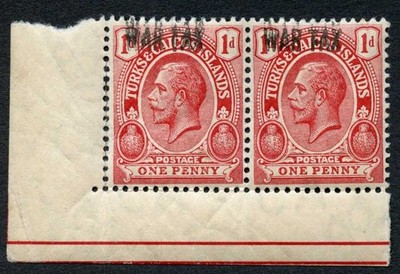 turks-and-caicos-sg143i-1d-opt-war-tax-doubled-u-m-cat-96-pounds