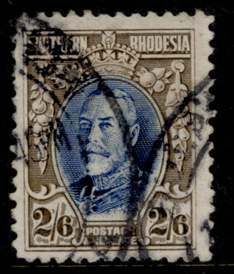 southern-rhodesia-gv-sg26-2s-6d-blue-drab-fine-used-cat-40