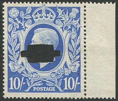 1942-10-sg-478b-ultramarine-punch-cancel-side-marginal-fresh-no-gum