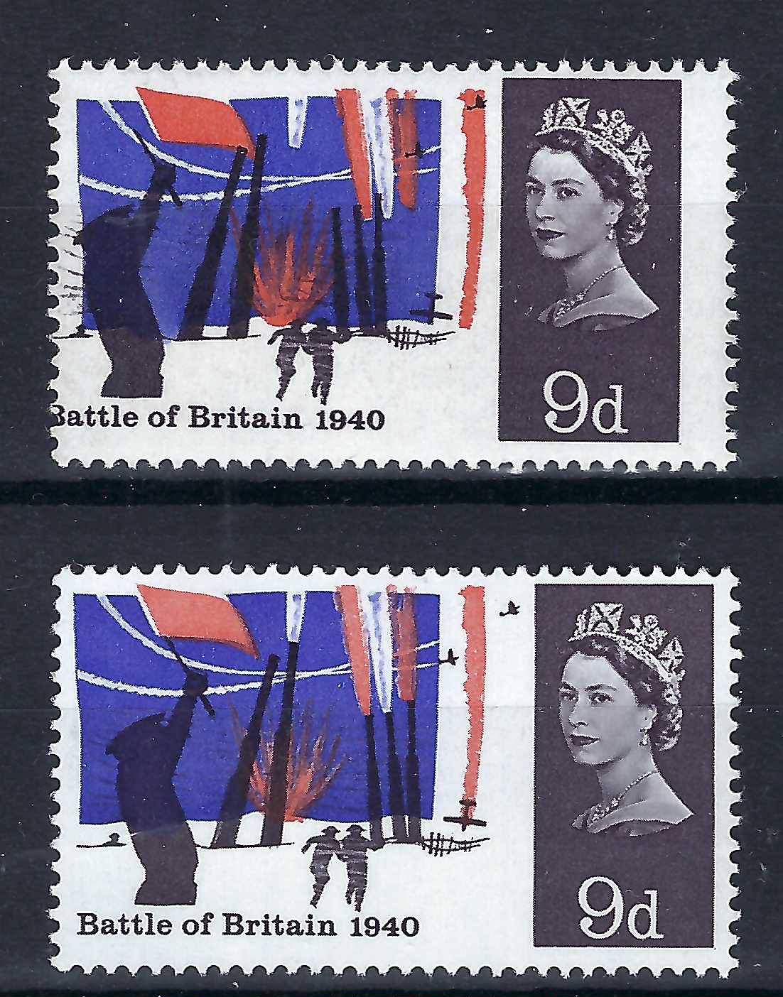1965-battle-of-britain-9d-black-colour-shift-error