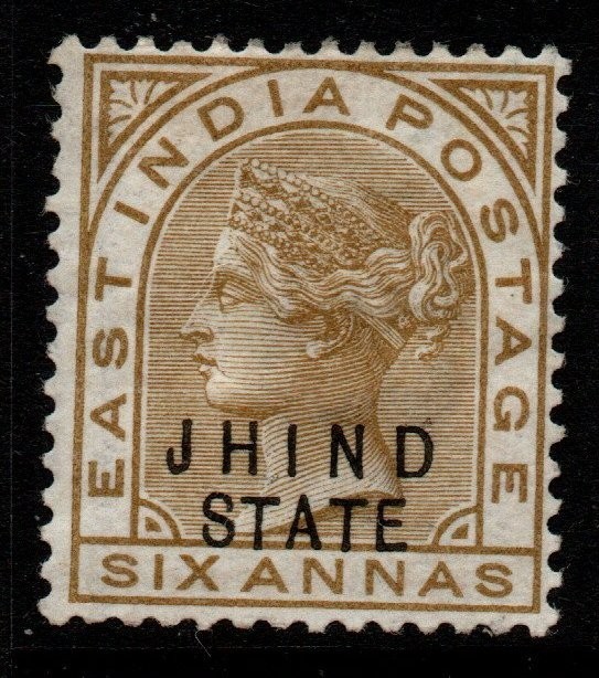 india-jind-sg26-1891-6a-olive-bistre-mtd-mint