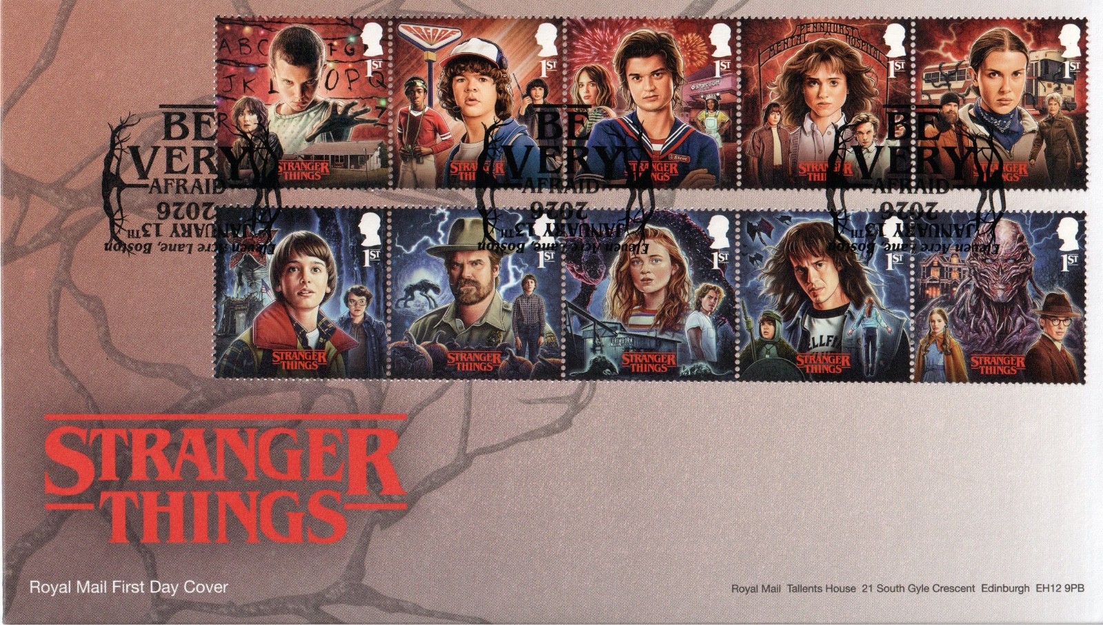 gb-2026-stranger-things-fdc-set-of-10-x-1st-cto-be-very-afraid-shs
