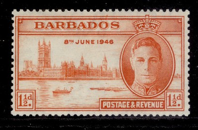 barbados-gvi-sg262a-1d-red-orange-m-mint-cat-40-two-flags-on-tug