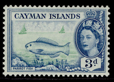cayman-islands-qeii-sg154-3d-bright-green-blue-m-mint