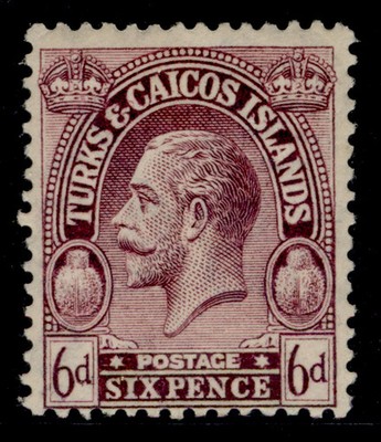 turks-caicos-islands-gv-sg171-6d-purple-nh-mint