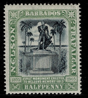 barbados-edvii-sg146x-d-black-pale-green-m-mint-cat-225-wmk-reversed