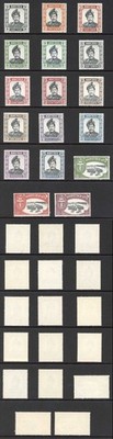 brunei-sg118ab-29a-and-sg130-1-glazed-paper-set-plus-shades-u-m-cat-140-pounds
