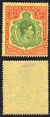nyasaland-sg141a-5-green-and-red-pale-yellow-m-m-cat-100-pounds