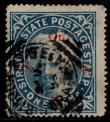 indian-states-sirmoor-gvi-sg65-1a-bright-blue-fine-used