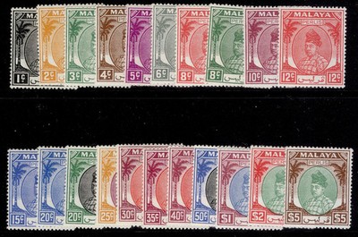malaysia-perlis-gvi-sg7-27-1951-55-complete-set-m-mint-cat-190