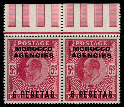 morocco-agencies-spa-edvii-sg122-6p-on-5s-brt-carmine-m-mint-cat-76-pair