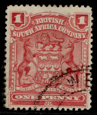 rhodesia-qv-sg77-1d-rose-fine-used