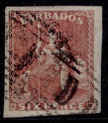barbados-qv-sg11-6d-pale-rose-red-fine-used-cat-120