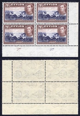 ceylon-sg395-1r-wmk-sideways-plate-block-cat-104-pounds
