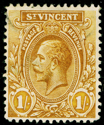 st-vincent-sg117-1s-bistre-fine-used-cat-32-wmk-mult-ca
