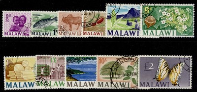 malawi-qeii-sg252-262-1966-67-complete-set-fine-used-cat-55