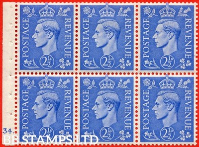 sg-489f-qb33-2d-blue-a-fine-mounted-mint-complete-cylinder-pane-of-b62943