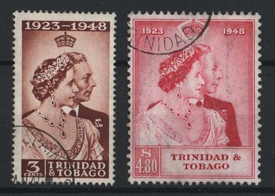 trinidad-tobago-1948-silver-wedding-set-fu-sg259-60