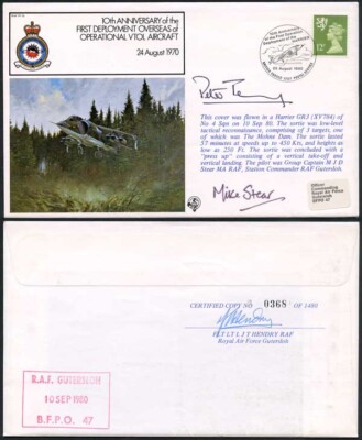 ff15c-10th-ann-1st-deployment-overseas-signed-by-gp-capt-and-air-marshal
