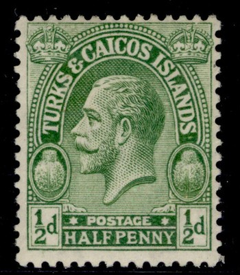 turks-caicos-islands-gv-sg163a-d-bright-green-lh-mint