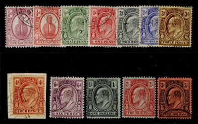 turks-caicos-islands-edvii-sg115-126-1909-11-set-fine-used-cat-150