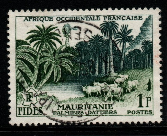 french-west-africa-sg85-1955-1f-economic-social-development-fund-fine-used