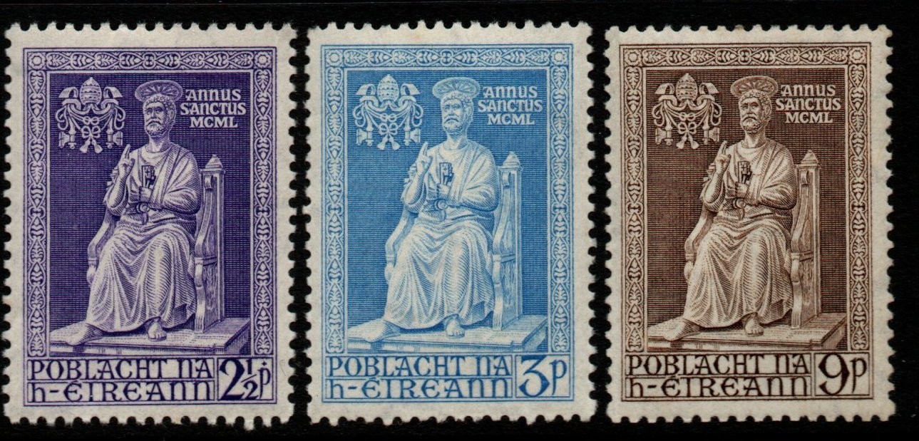 ireland-sg149-51-1950-holy-year-mnh