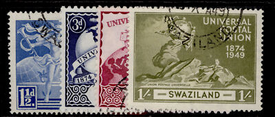 swaziland-gvi-sg48-51-anniversary-of-upu-set-fine-used