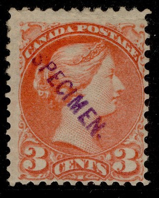 canada-qv-sg105s-3c-bright-vermilion-m-mint-3c-with-diagonal-violet-specimen