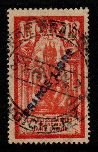 french-indian-settlements-sg141-1941-18ca-vermillion-carmine-used