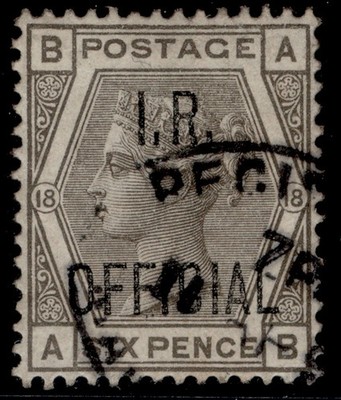 gb-qv-sg-o4-6d-grey-plate-18-fine-used-cat-75-ab
