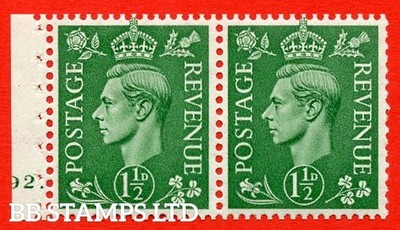 sg-505d-qb28-1d-pale-green-mounted-mint-complete-cylinder-pane-of-t-b49675