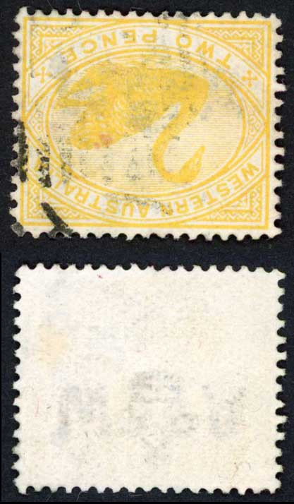 western-australia-sg113a-1898-2d-bright-yellow-wmk-w-crown-inverted